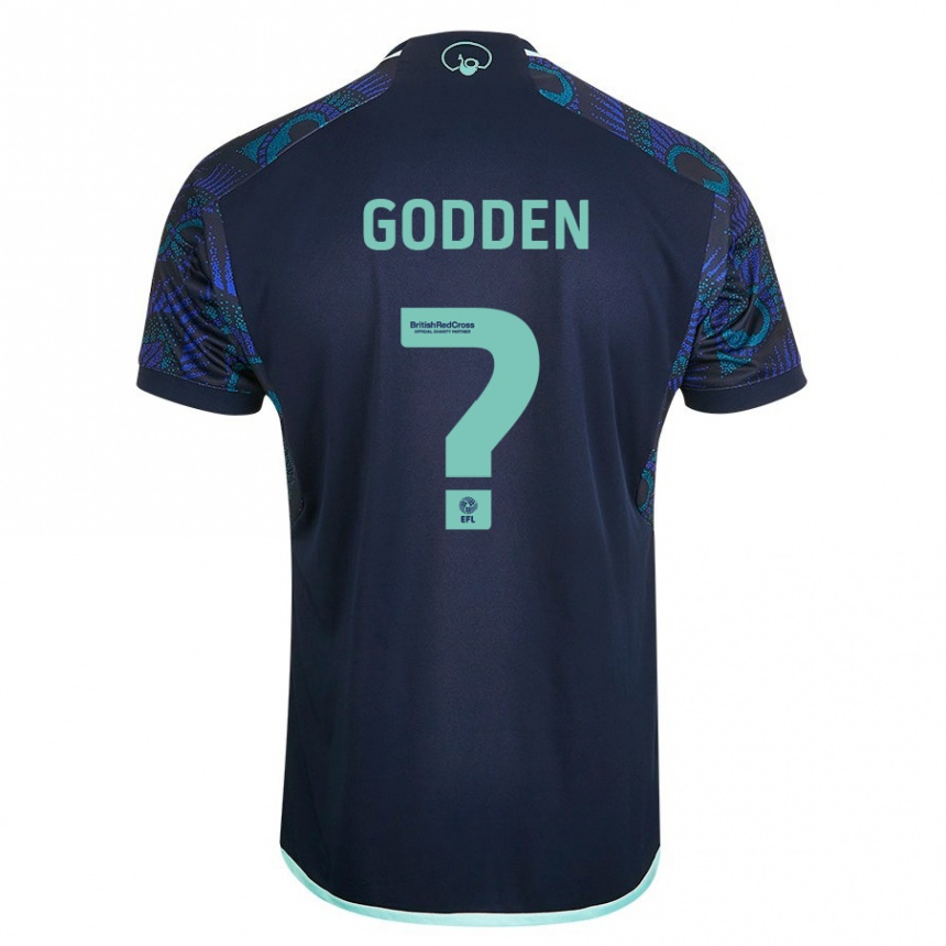 Kids Football Scott Godden #0 Blue Away Jersey 2023/24 T-Shirt