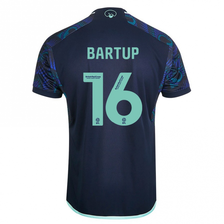 Kids Football Laura Bartup #16 Blue Away Jersey 2023/24 T-Shirt