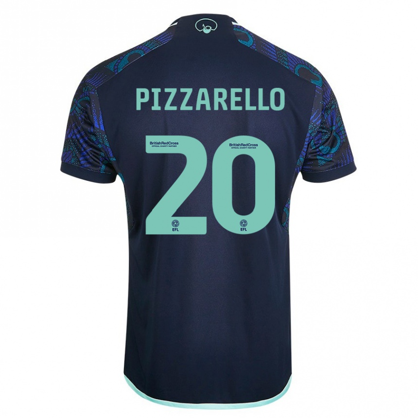 Kids Football Charlyann Pizzarello #20 Blue Away Jersey 2023/24 T-Shirt