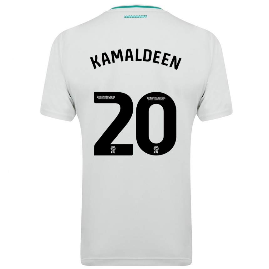 Kids Football Kamaldeen Sulemana #20 White Away Jersey 2023/24 T-Shirt