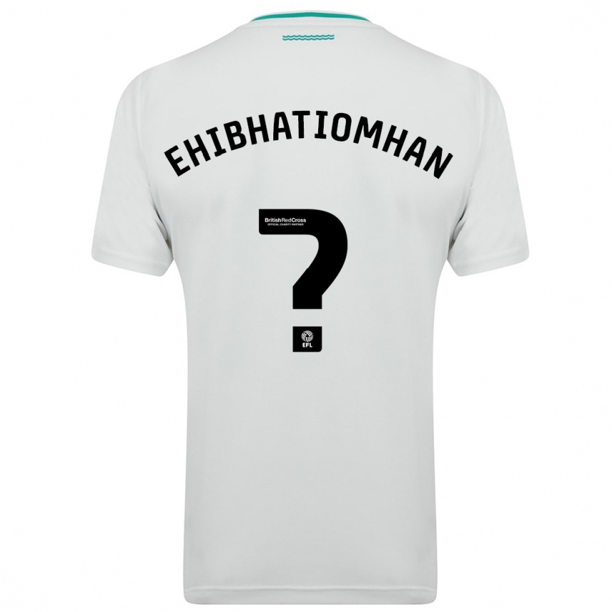Kids Football Princewill Ehibhatiomhan #0 White Away Jersey 2023/24 T-Shirt