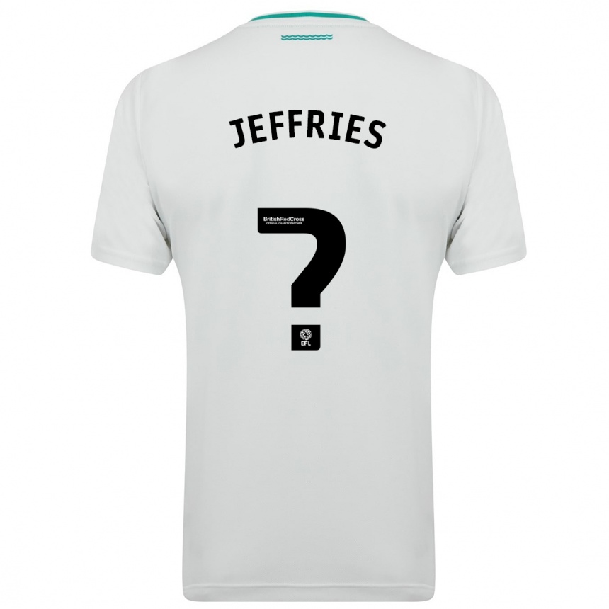 Kids Football Josh Jeffries #0 White Away Jersey 2023/24 T-Shirt