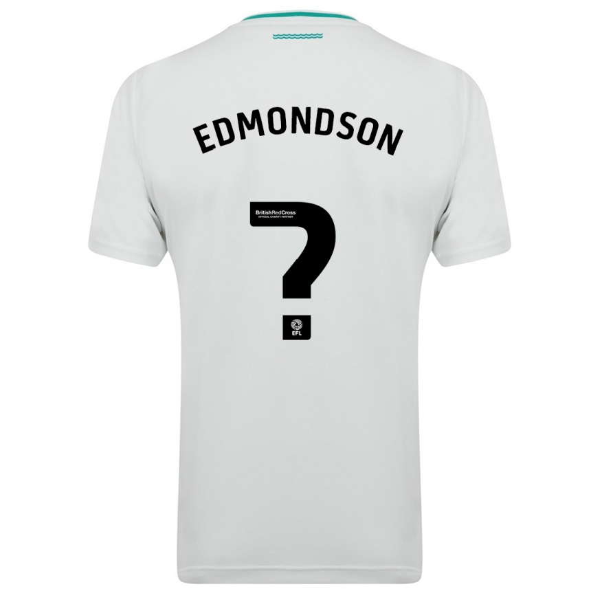 Kids Football Tyler Edmondson #0 White Away Jersey 2023/24 T-Shirt