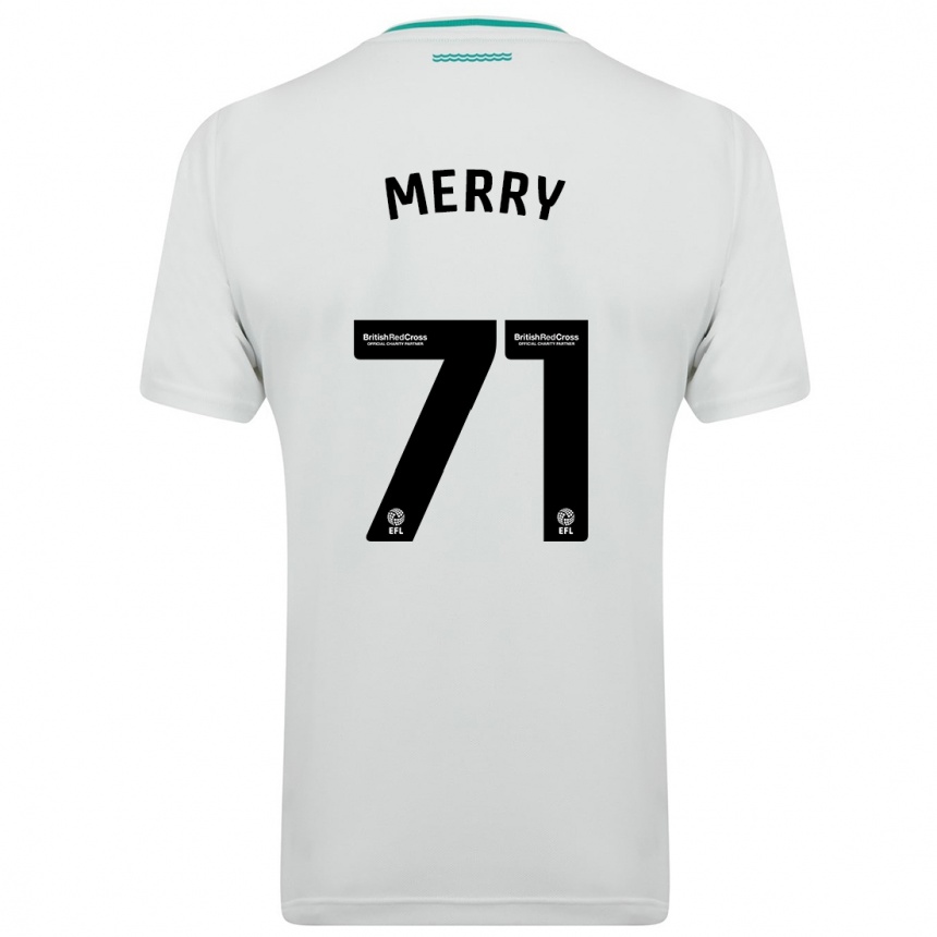 Kids Football Will Merry #71 White Away Jersey 2023/24 T-Shirt