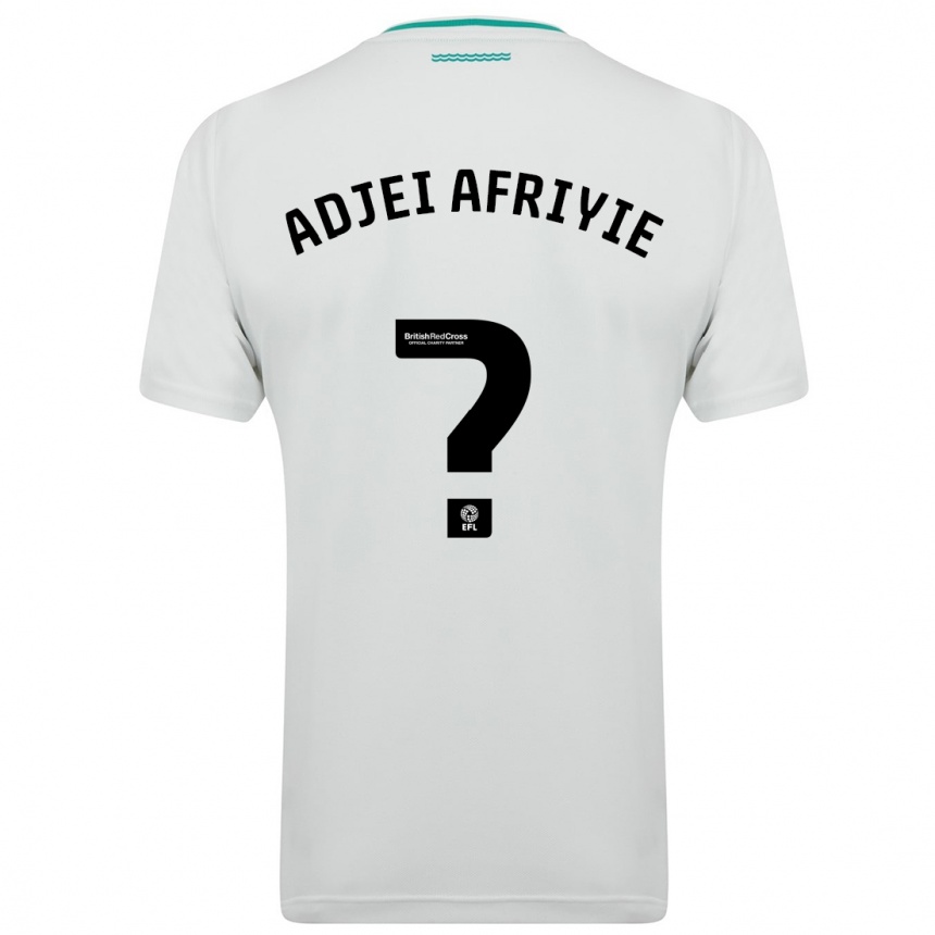 Kids Football Hansel Adjei-Afriyie #0 White Away Jersey 2023/24 T-Shirt