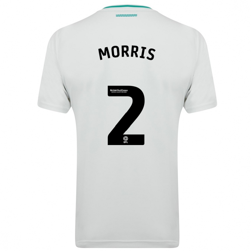 Kids Football Ella Morris #2 White Away Jersey 2023/24 T-Shirt