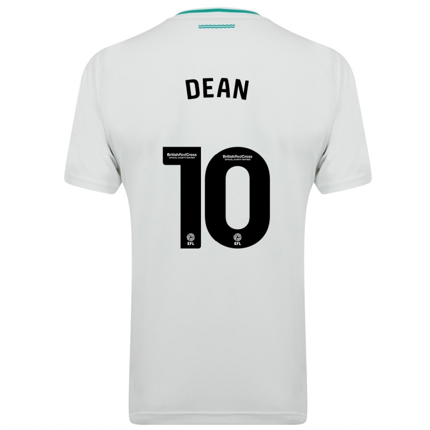 Kids Football Rianna Dean #10 White Away Jersey 2023/24 T-Shirt