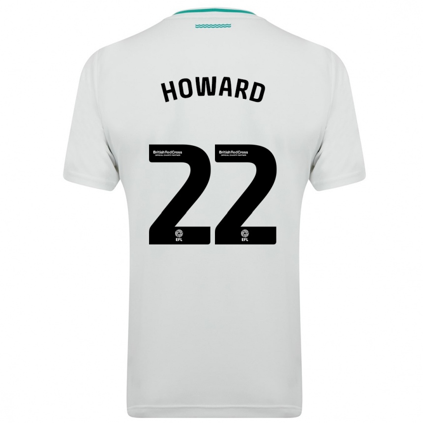 Kids Football Bethany-May Howard #22 White Away Jersey 2023/24 T-Shirt