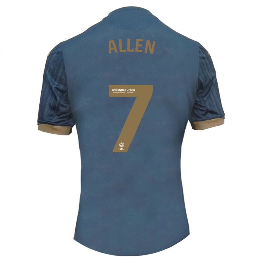 Kids Football Joe Allen #7 Dark Teal Away Jersey 2023/24 T-Shirt