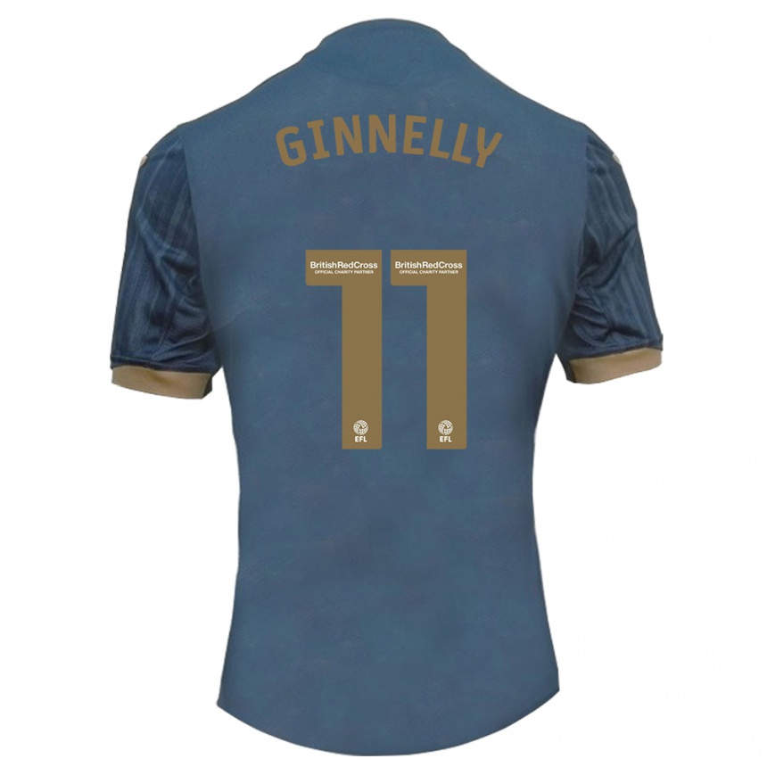 Kids Football Josh Ginnelly #11 Dark Teal Away Jersey 2023/24 T-Shirt