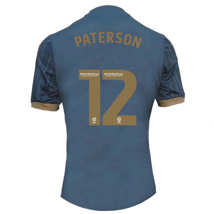 Kids Football Jamie Paterson #12 Dark Teal Away Jersey 2023/24 T-Shirt