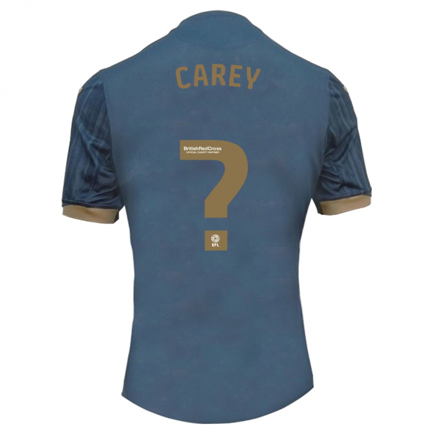 Kids Football Joshua Carey #0 Dark Teal Away Jersey 2023/24 T-Shirt