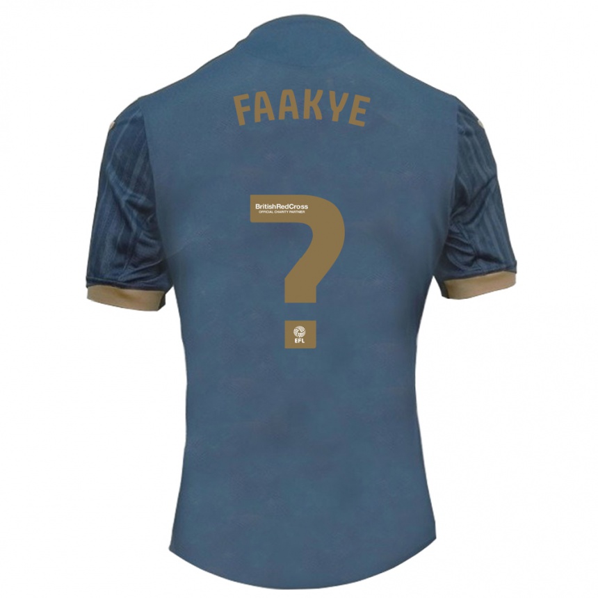 Kids Football Richard Faakye #0 Dark Teal Away Jersey 2023/24 T-Shirt