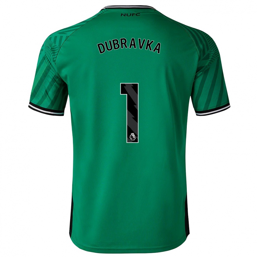 Kids Football Martin Dúbravka #1 Green Away Jersey 2023/24 T-Shirt