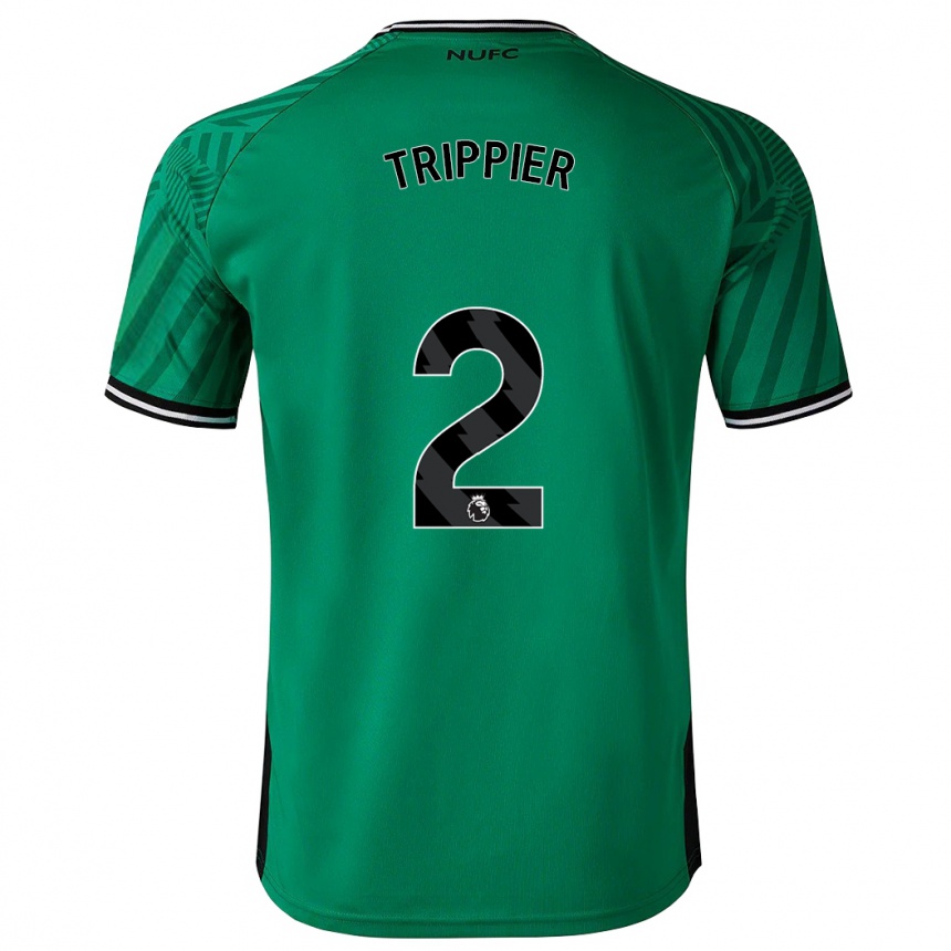 Kids Football Kieran Trippier #2 Green Away Jersey 2023/24 T-Shirt