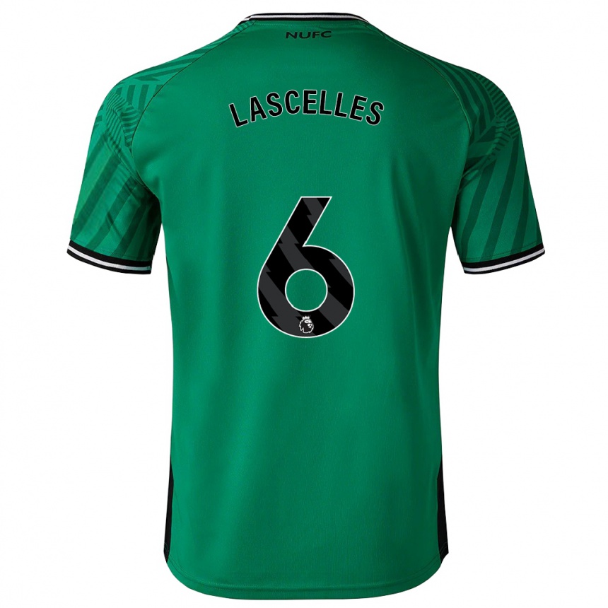 Kids Football Jamaal Lascelles #6 Green Away Jersey 2023/24 T-Shirt