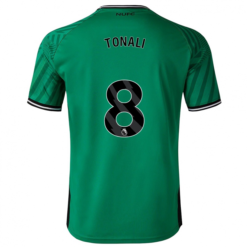 Kids Football Sandro Tonali #8 Green Away Jersey 2023/24 T-Shirt