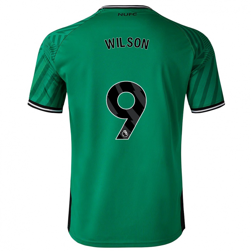Kids Football Callum Wilson #9 Green Away Jersey 2023/24 T-Shirt