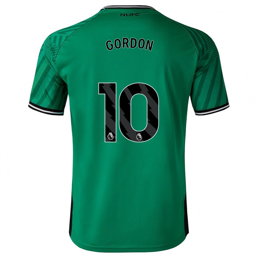 Kids Football Anthony Gordon #10 Green Away Jersey 2023/24 T-Shirt