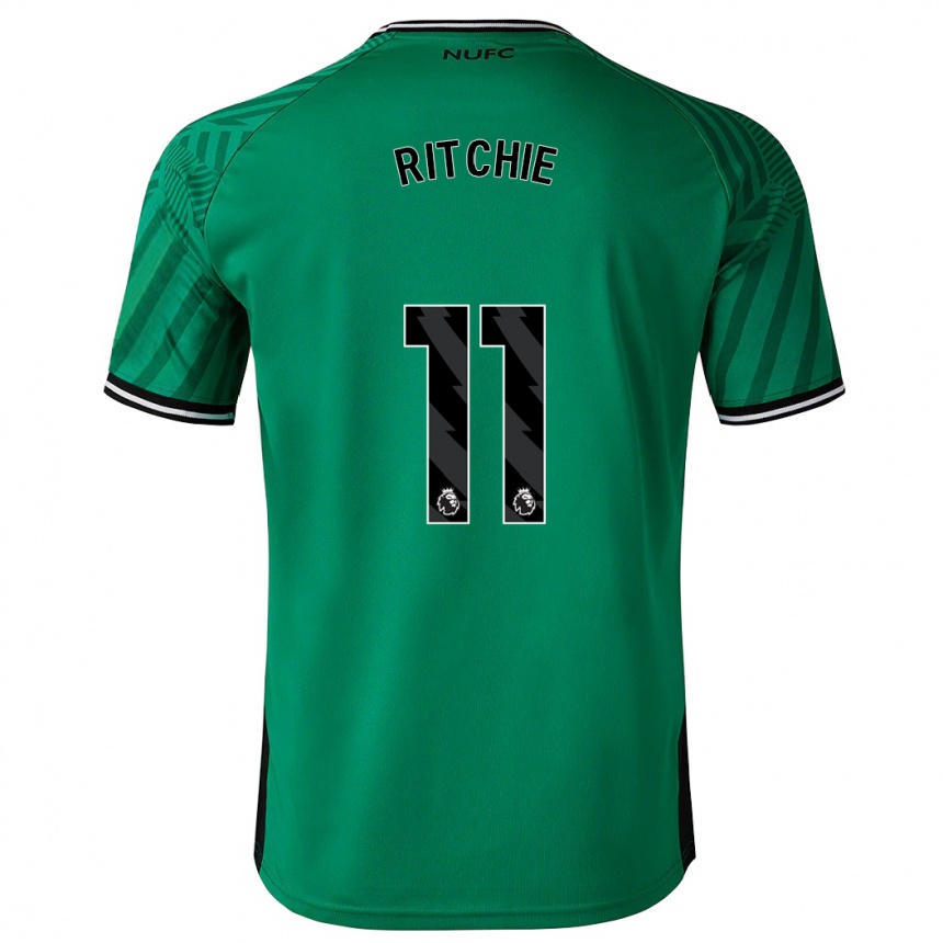 Kids Football Matt Ritchie #11 Green Away Jersey 2023/24 T-Shirt