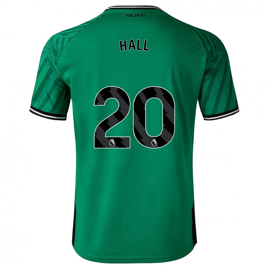 Kids Football Lewis Hall #20 Green Away Jersey 2023/24 T-Shirt