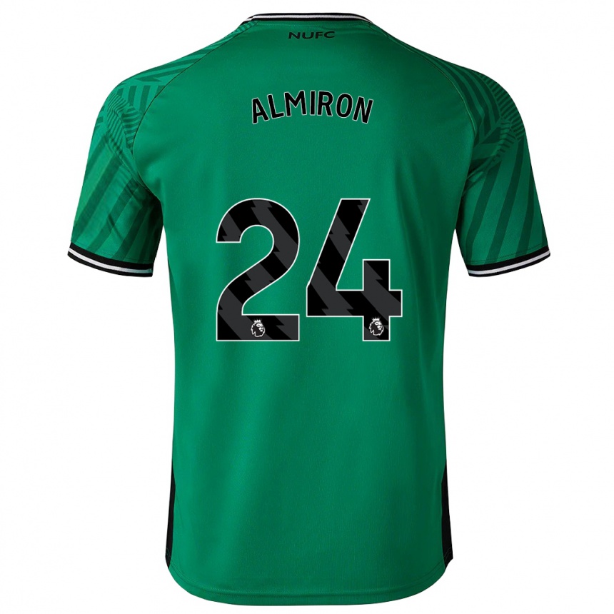 Kids Football Miguel Almirón #24 Green Away Jersey 2023/24 T-Shirt