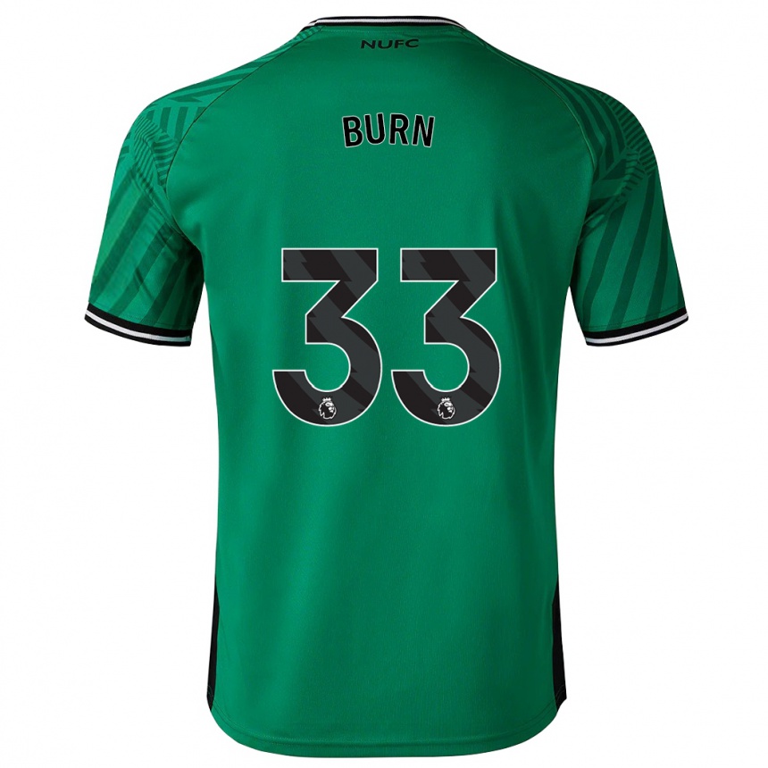 Kids Football Dan Burn #33 Green Away Jersey 2023/24 T-Shirt