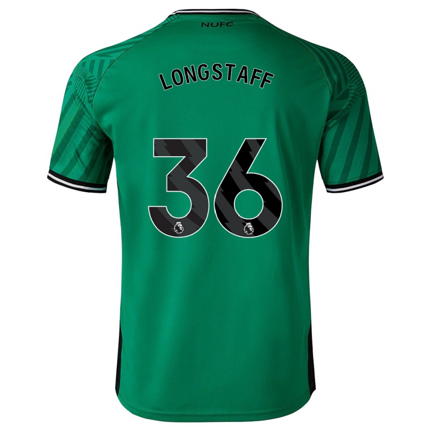 Kids Football Sean Longstaff #36 Green Away Jersey 2023/24 T-Shirt