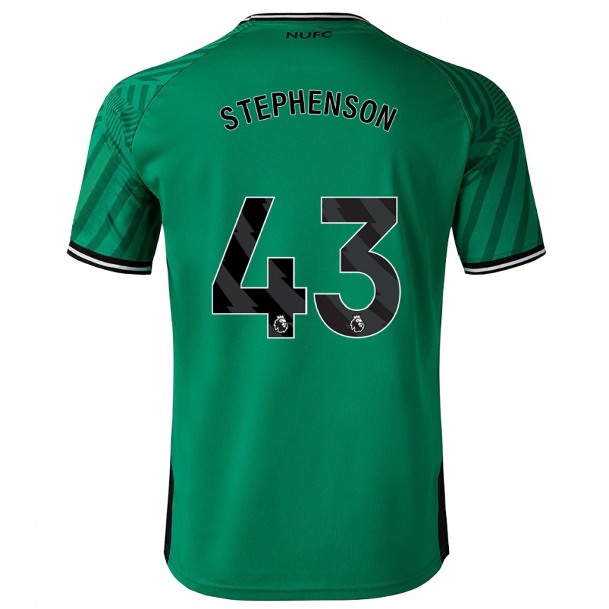 Kids Football Dylan Stephenson #43 Green Away Jersey 2023/24 T-Shirt