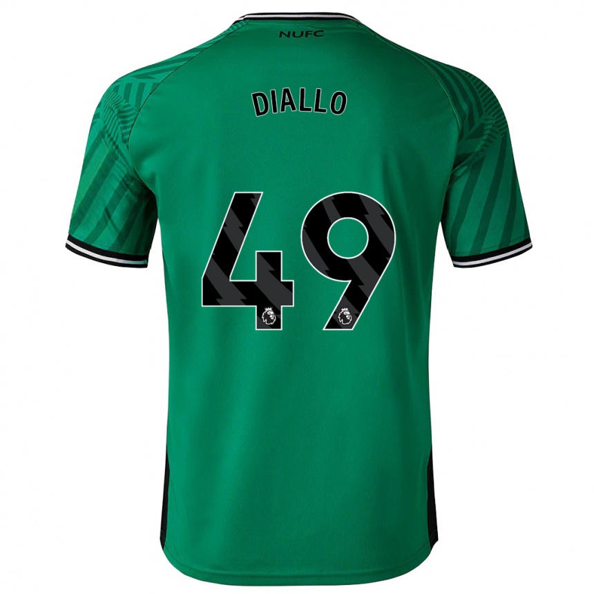 Kids Football Amadou Diallo #49 Green Away Jersey 2023/24 T-Shirt