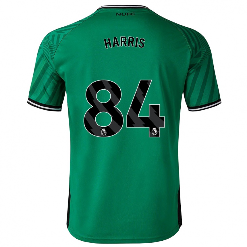 Kids Football Aidan Harris #84 Green Away Jersey 2023/24 T-Shirt