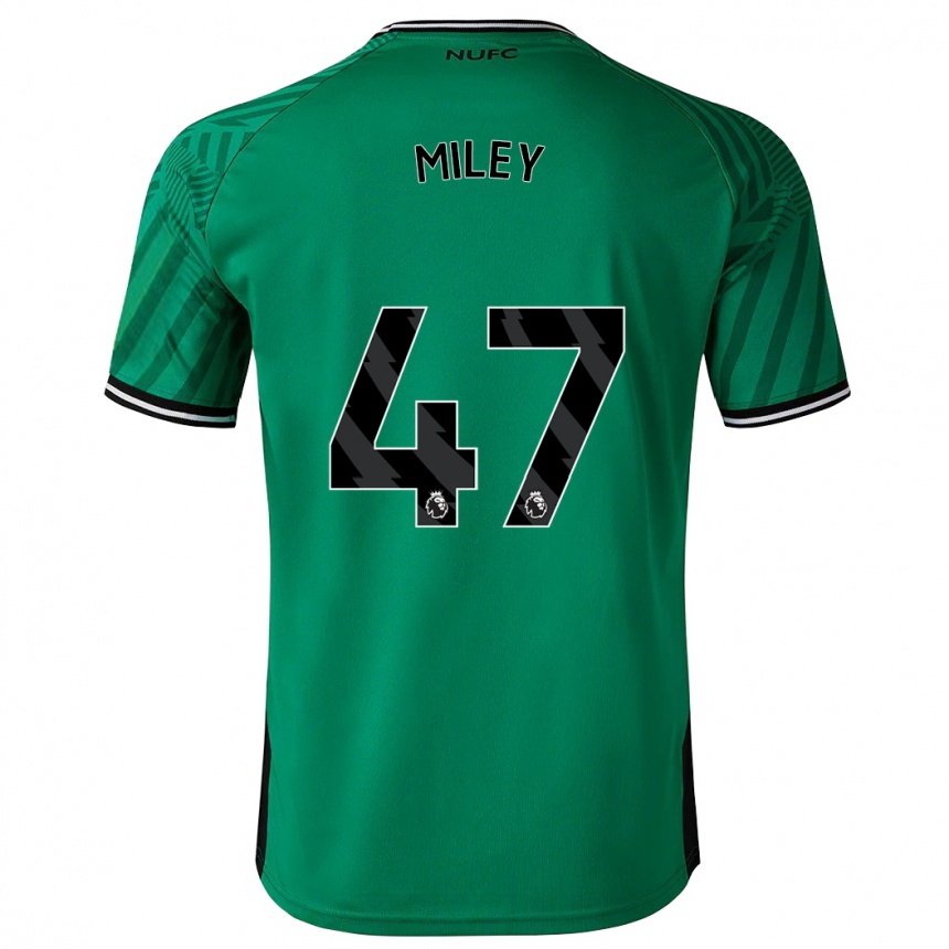 Kids Football Jamie Miley #47 Green Away Jersey 2023/24 T-Shirt