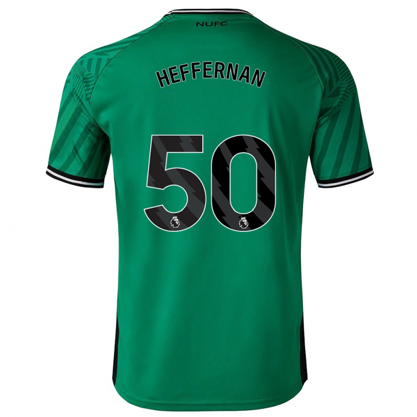 Kids Football Cathal Heffernan #50 Green Away Jersey 2023/24 T-Shirt