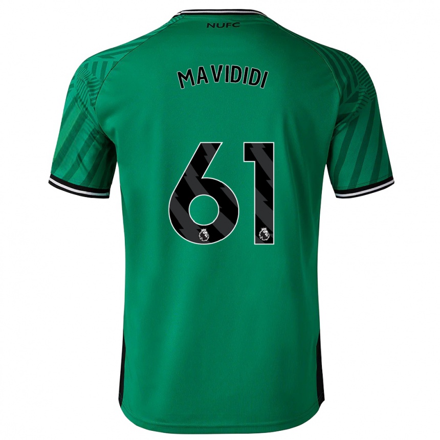 Kids Football Shaun Mavididi #61 Green Away Jersey 2023/24 T-Shirt