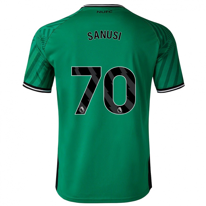 Kids Football Trevan Sanusi #70 Green Away Jersey 2023/24 T-Shirt