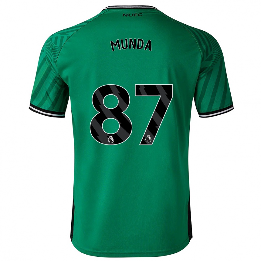 Kids Football Anthony Munda #87 Green Away Jersey 2023/24 T-Shirt