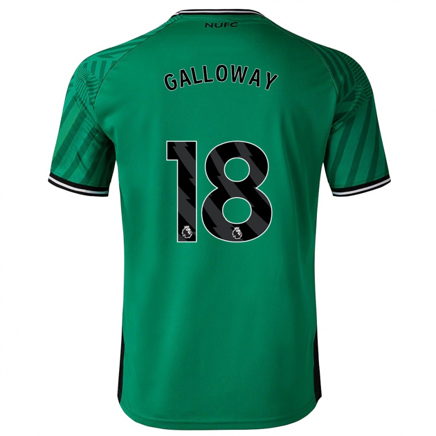 Kids Football Bridget Galloway #18 Green Away Jersey 2023/24 T-Shirt