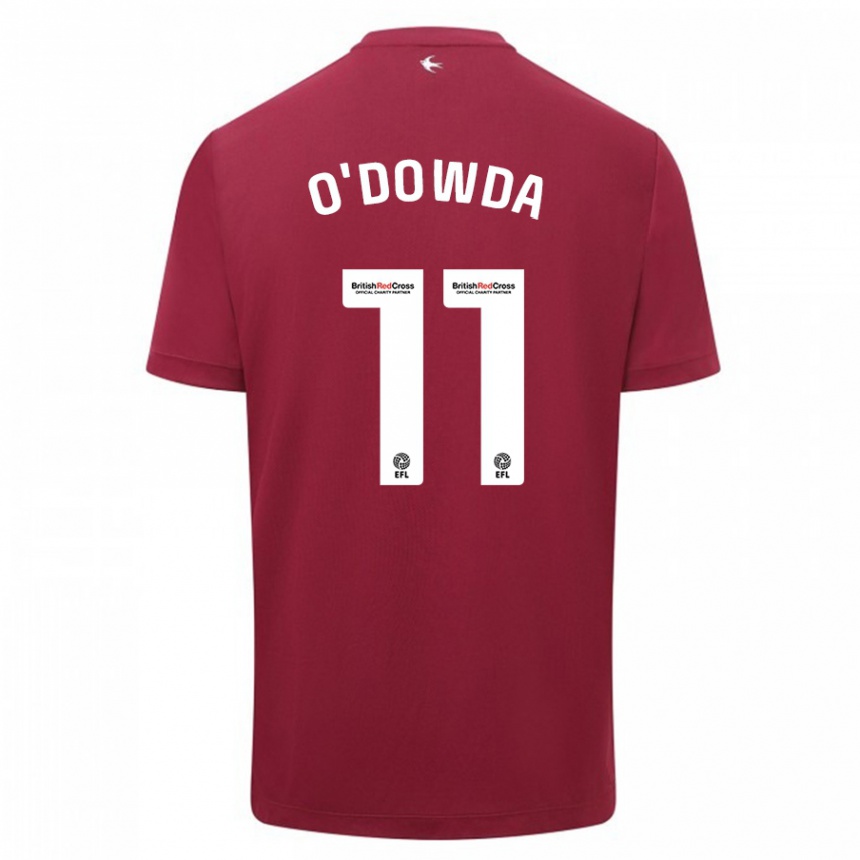 Kids Football Callum O'dowda #11 Red Away Jersey 2023/24 T-Shirt