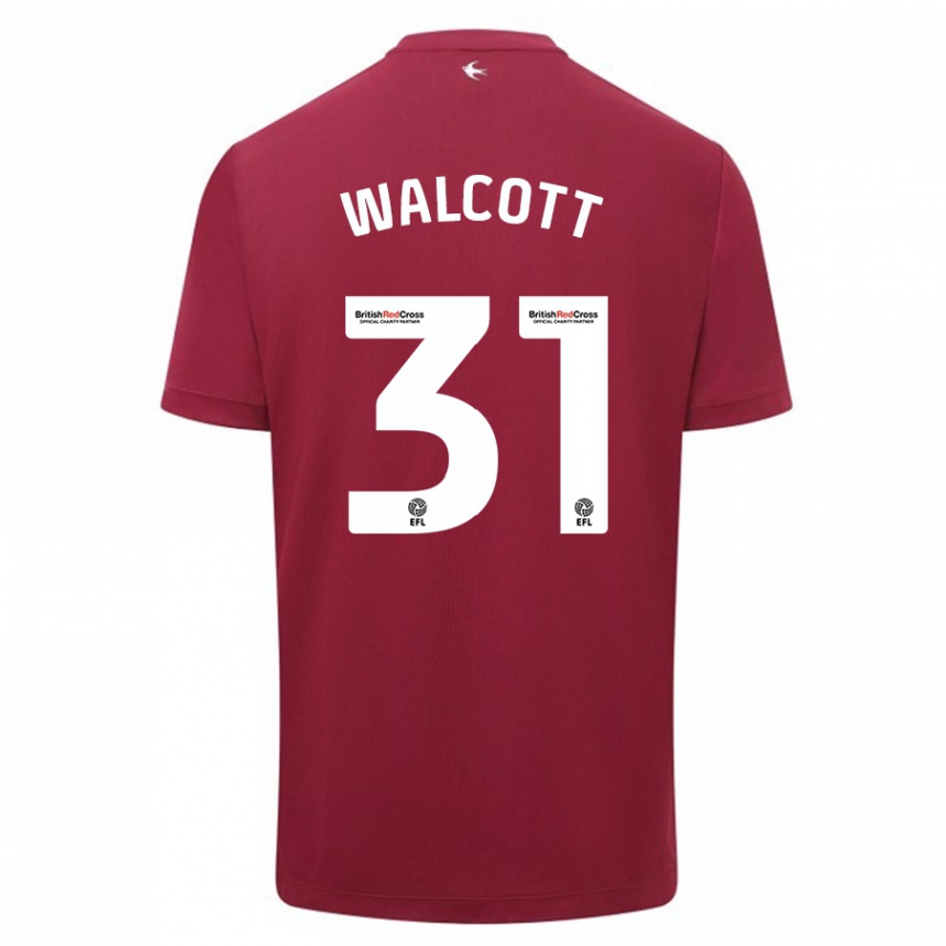 Kids Football Malachi Fagan Walcott #31 Red Away Jersey 2023/24 T-Shirt