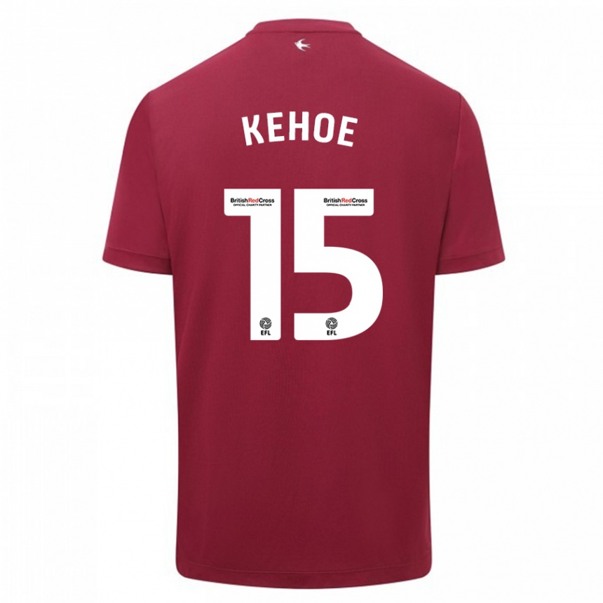 Kids Football Molly Kehoe #15 Red Away Jersey 2023/24 T-Shirt