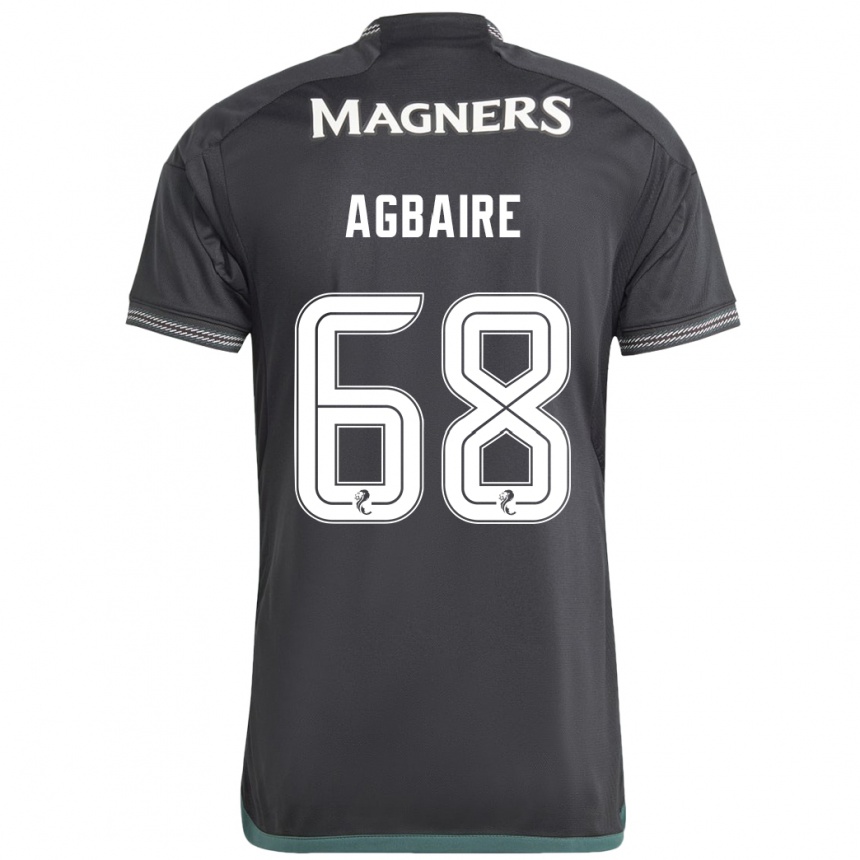 Kids Football Lenny Agbaire #68 Black Away Jersey 2023/24 T-Shirt