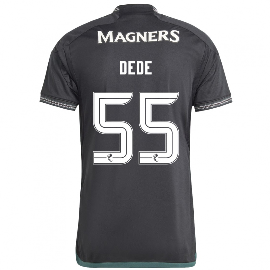 Kids Football Josh Dede #55 Black Away Jersey 2023/24 T-Shirt