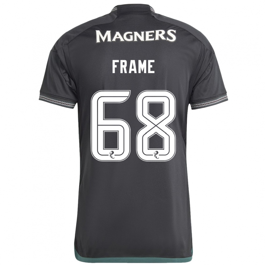 Kids Football Mitchel Frame #68 Black Away Jersey 2023/24 T-Shirt