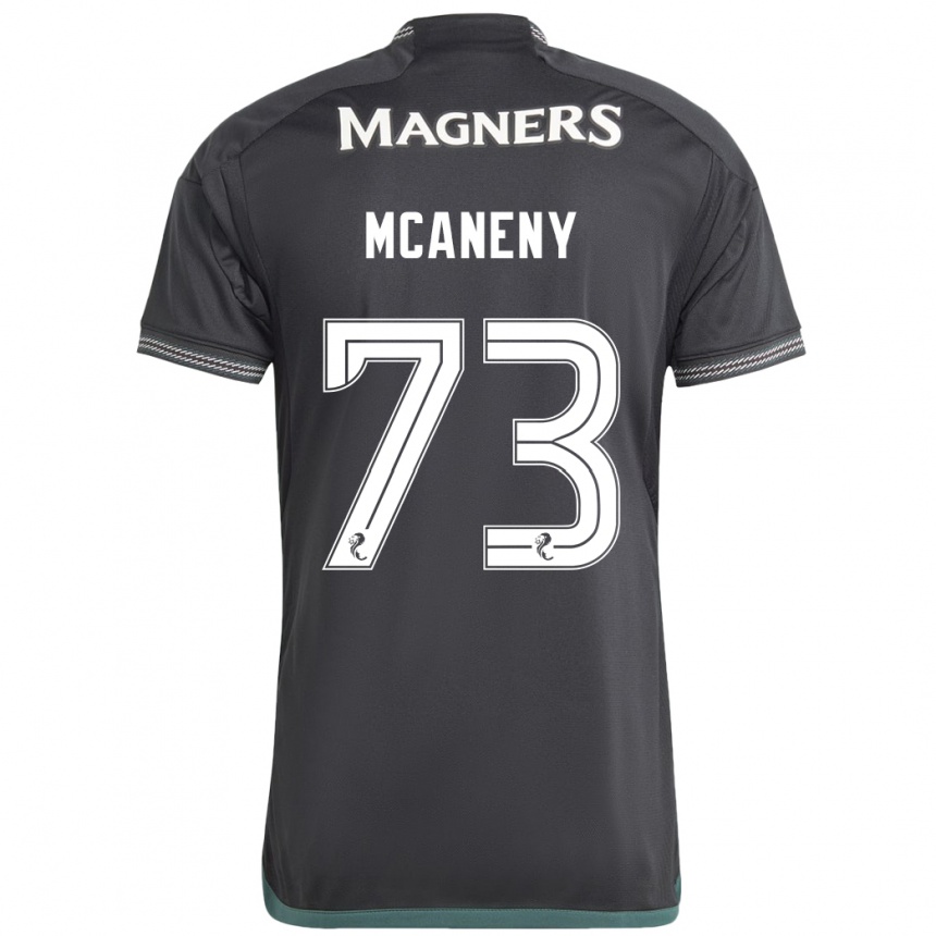 Kids Football Maria Mcaneny #73 Black Away Jersey 2023/24 T-Shirt