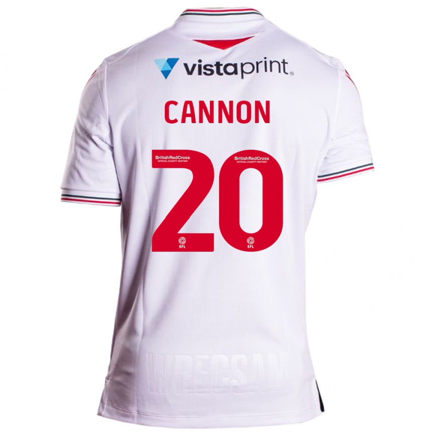 Kids Football Andy Cannon #20 White Away Jersey 2023/24 T-Shirt