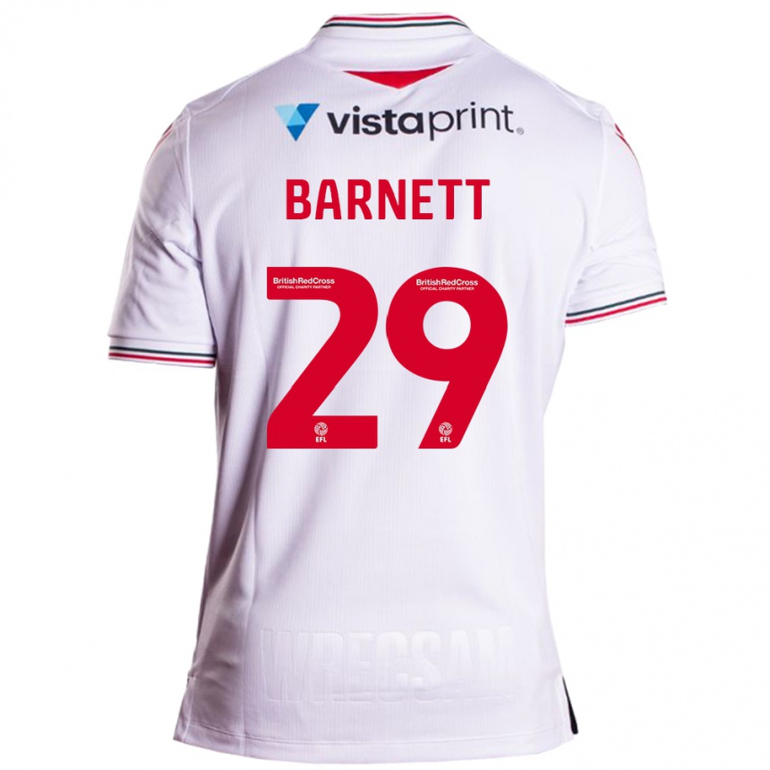 Kids Football Ryan Barnett #29 White Away Jersey 2023/24 T-Shirt