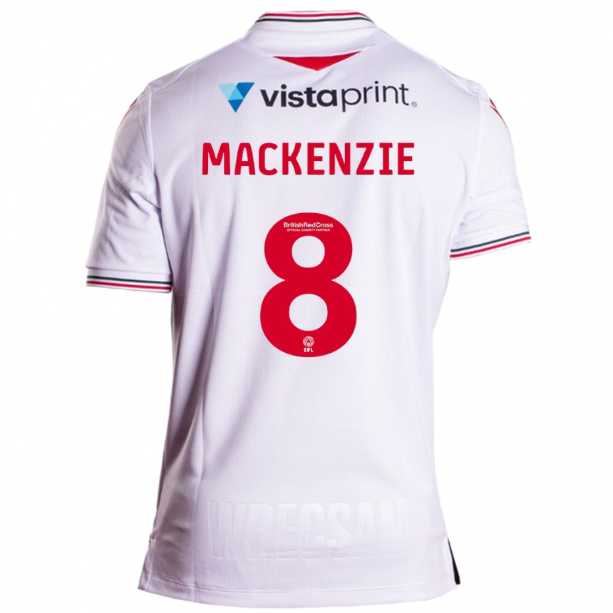 Kids Football Libby Mackenzie #8 White Away Jersey 2023/24 T-Shirt