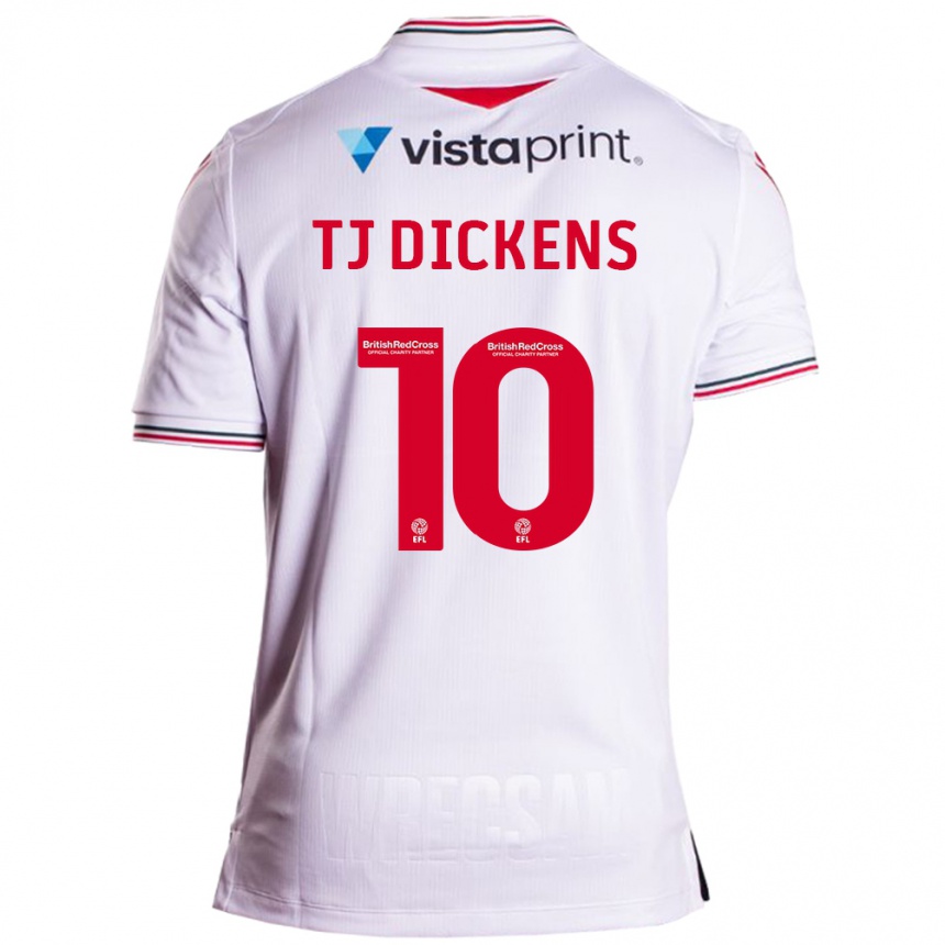 Kids Football Tonicha Tj Dickens #10 White Away Jersey 2023/24 T-Shirt