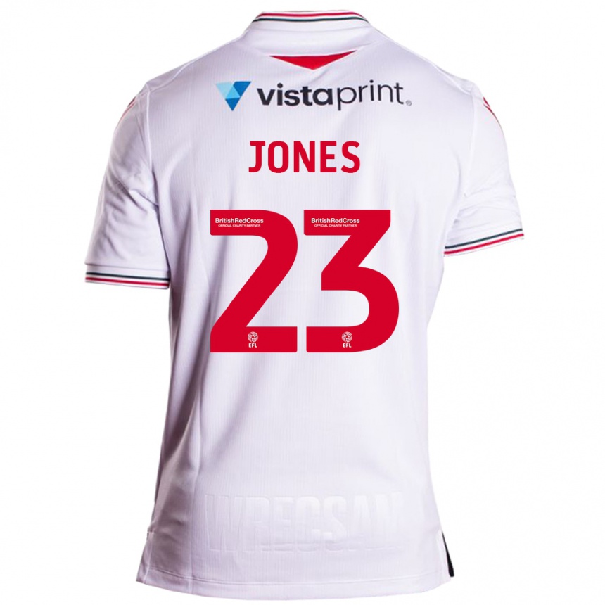 Kids Football Ruby Jones #23 White Away Jersey 2023/24 T-Shirt