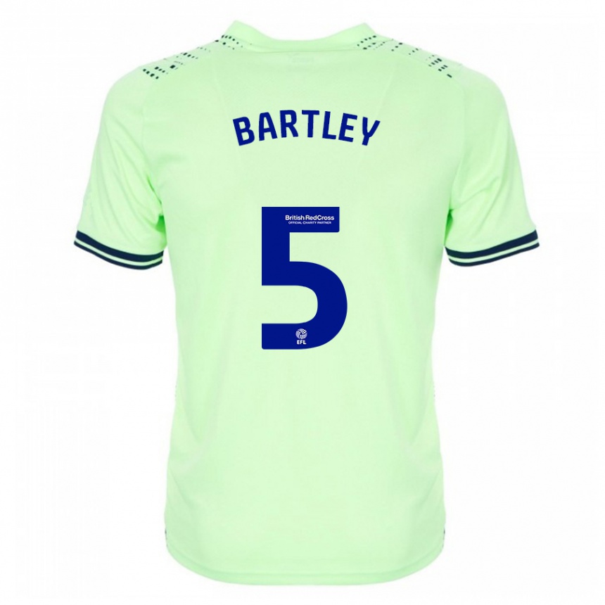 Kids Football Kyle Bartley #5 Navy Away Jersey 2023/24 T-Shirt